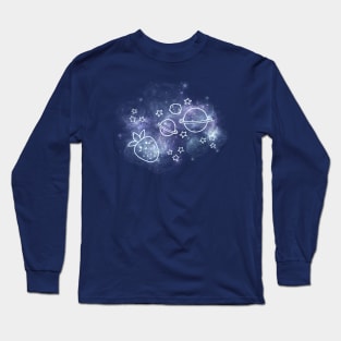 Odd planet out/strawberry Long Sleeve T-Shirt